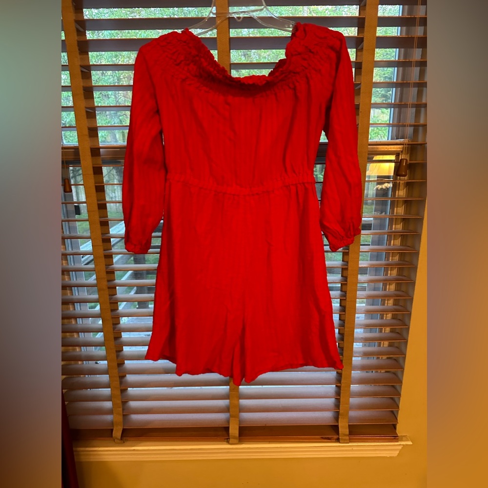 Red Romper Size Women’s Small - image 5